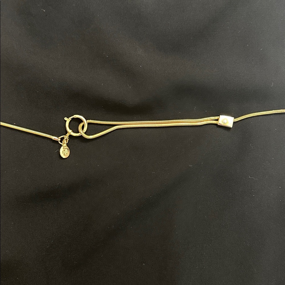 Lauren Ralph Lauren Gold Thin Chain Wrap Belt - Picture 3 of 6